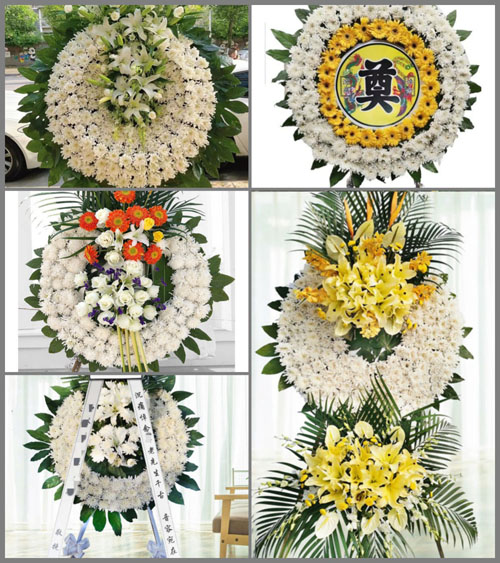 湖北黄冈市英山县金家铺镇芦花尖村花圈速递